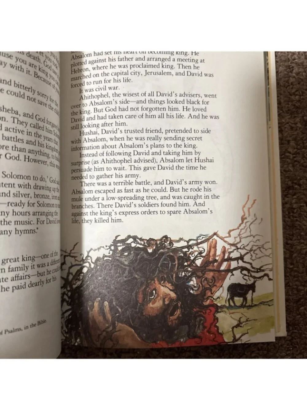 *Illusrated Children's Bible Vintage Hardcover With Slip Case Ideals publication